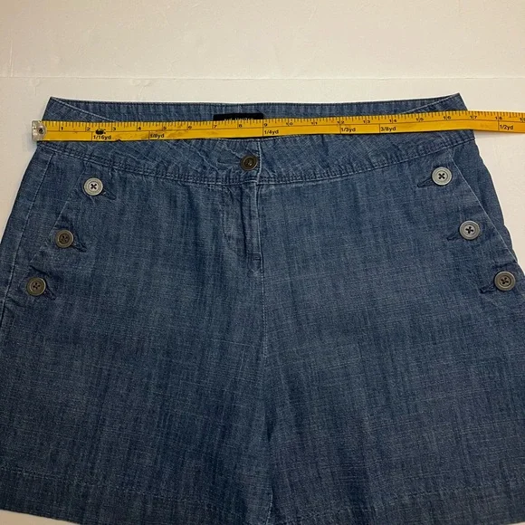 The Limited Dark Chambray Blue Short Size 8 - Picture 6 of 10